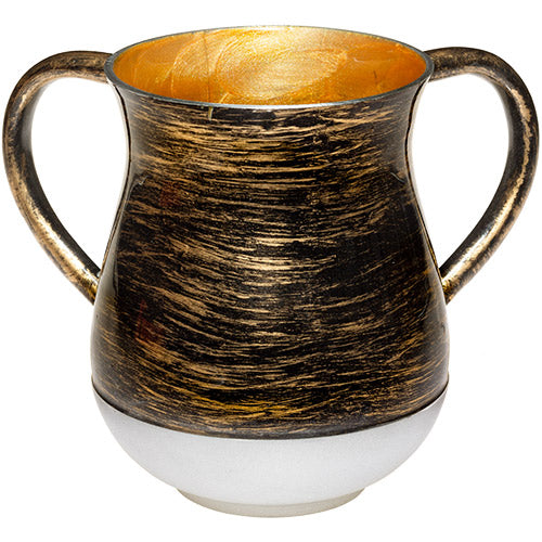 Aluminium Washing Cup 13 cm - Black&Gold
