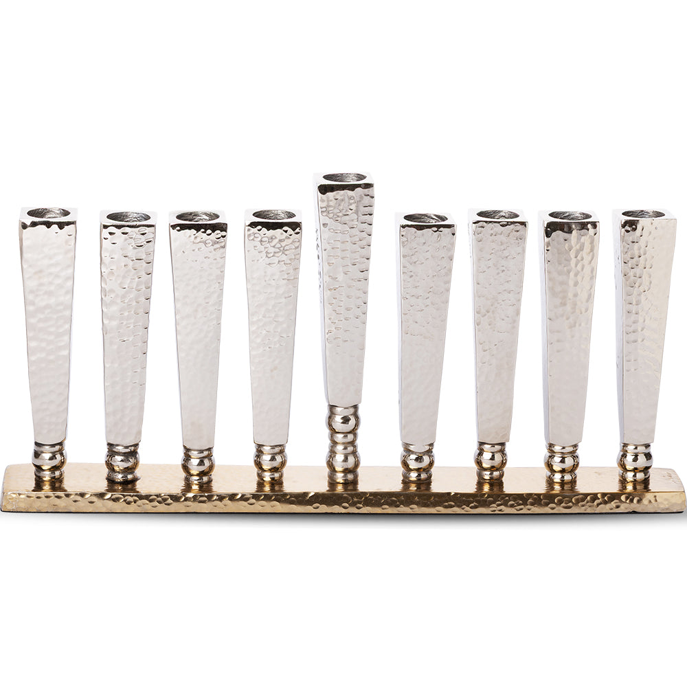Aluminum Menorah - 30 x 14 cm