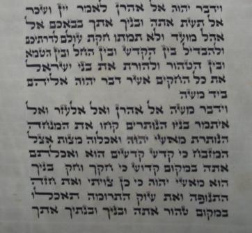 Sefer Torah Scroll-Ksav ADHAZ Chabad
