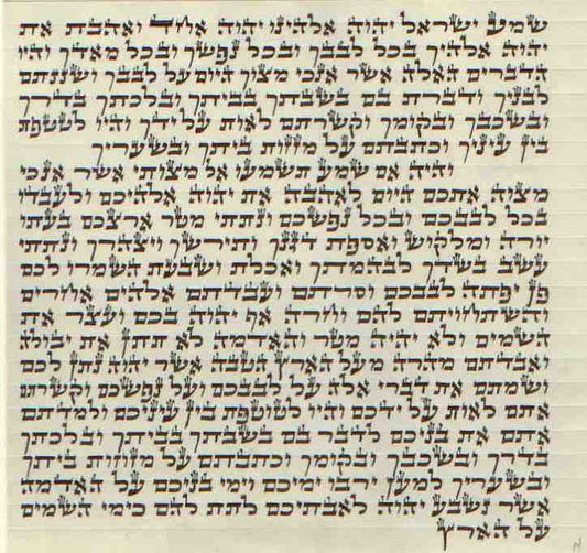 Ari Mezuzah Scroll 5 Inch-12cm