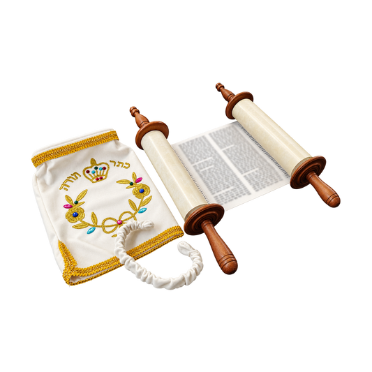 The Full Set open Torah with cover