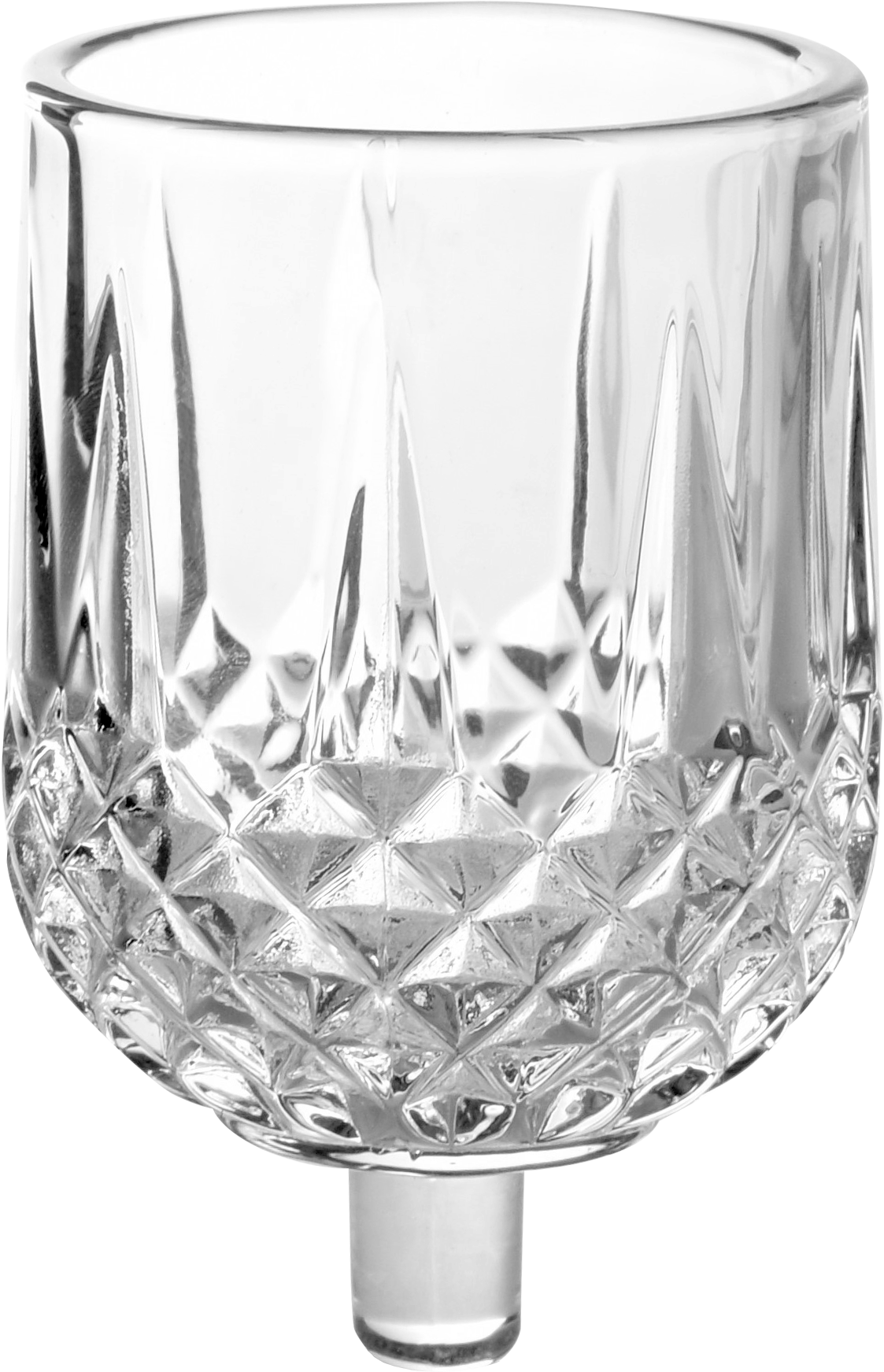 Crystal oil glass cups, 9-pack - Ner Mitzvah