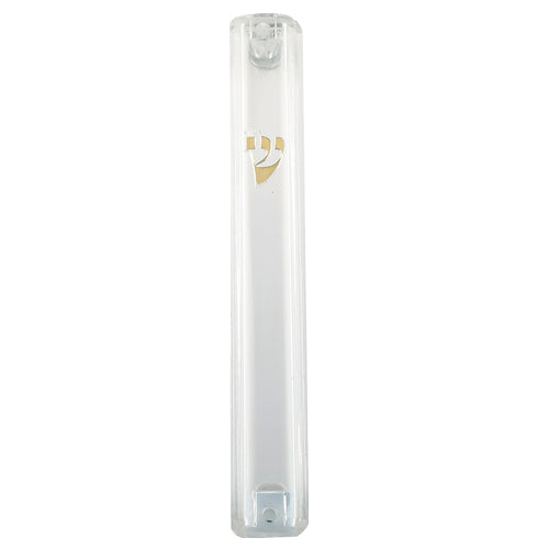 Clear Lucite Mezuzah Case -Various Sizes