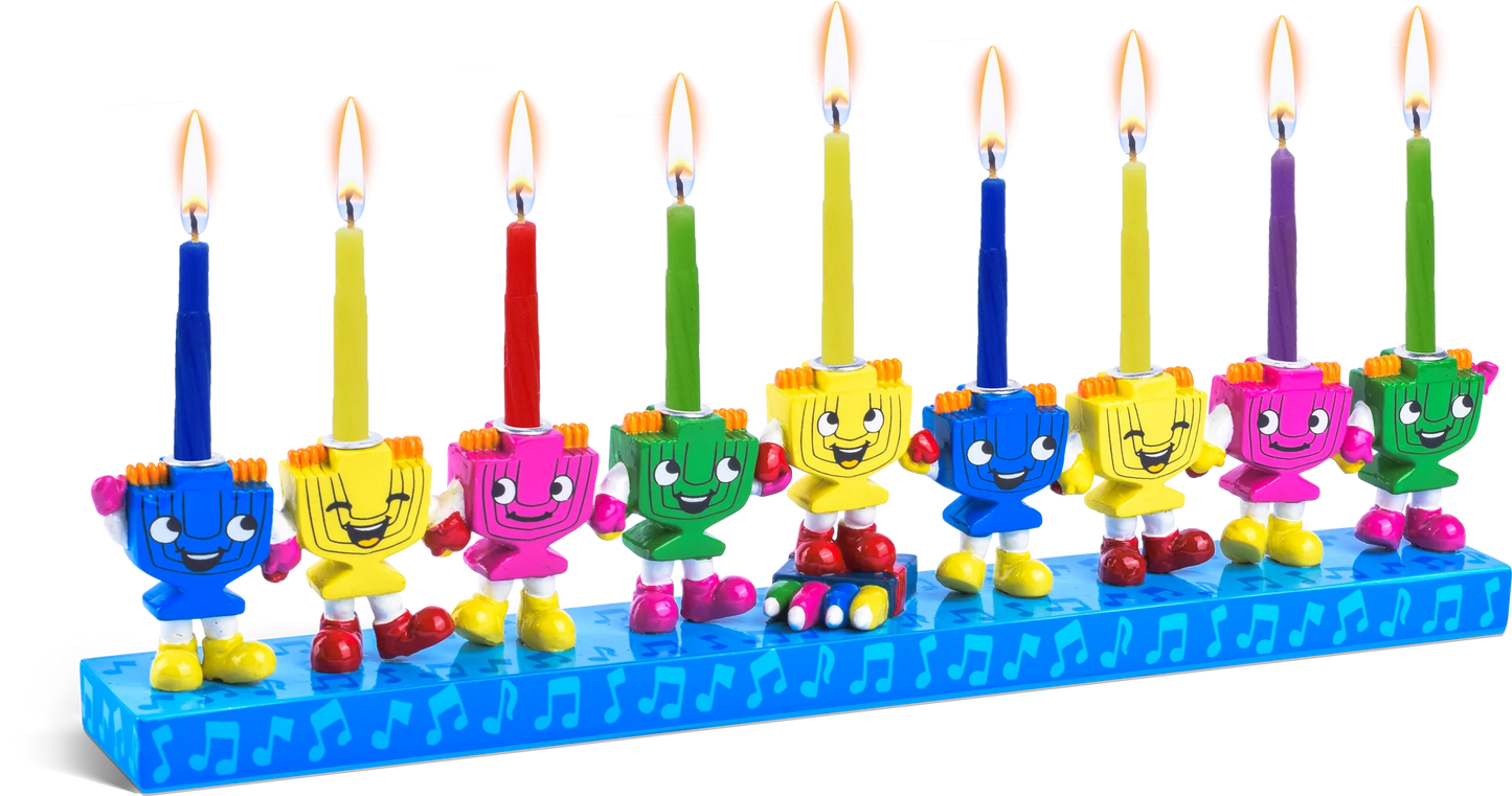 Dancing Menorahs