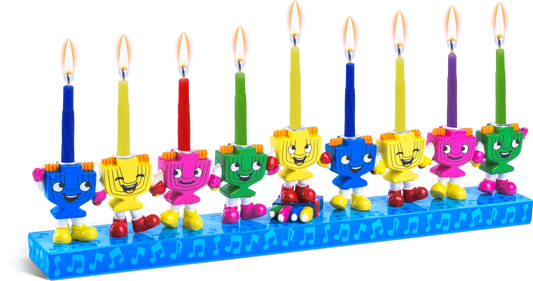 Dancing Menorahs