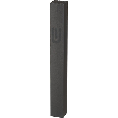 Aluminum Mezuzah 10 cm - Shiny Black, Printed "SHIN"