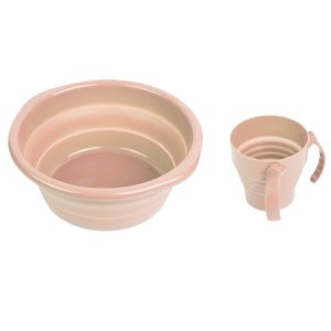 Collapsible washing cup and bowl