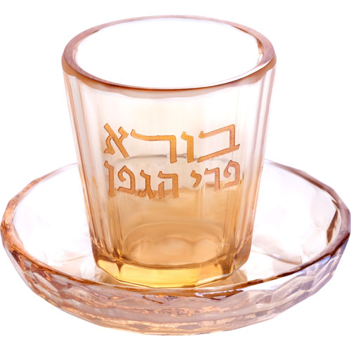 Crystal Kiddush Cup 7 cm without Stem