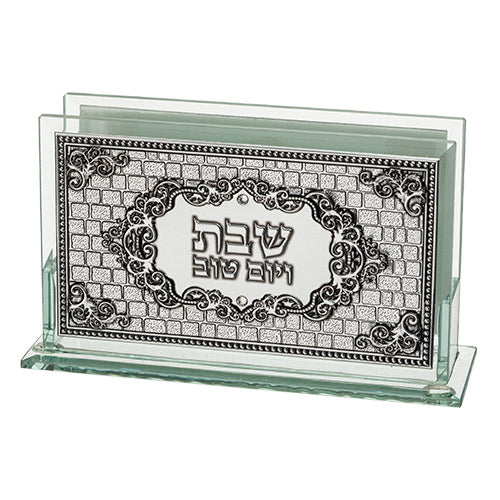 Glass Matches Holder with Plaque UK46818