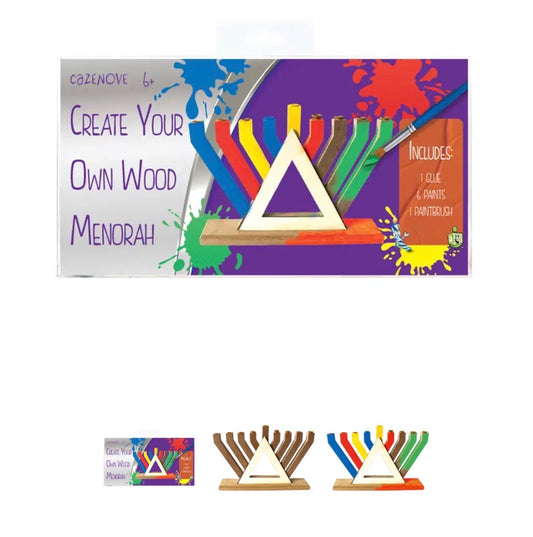 Create your own wood menorah