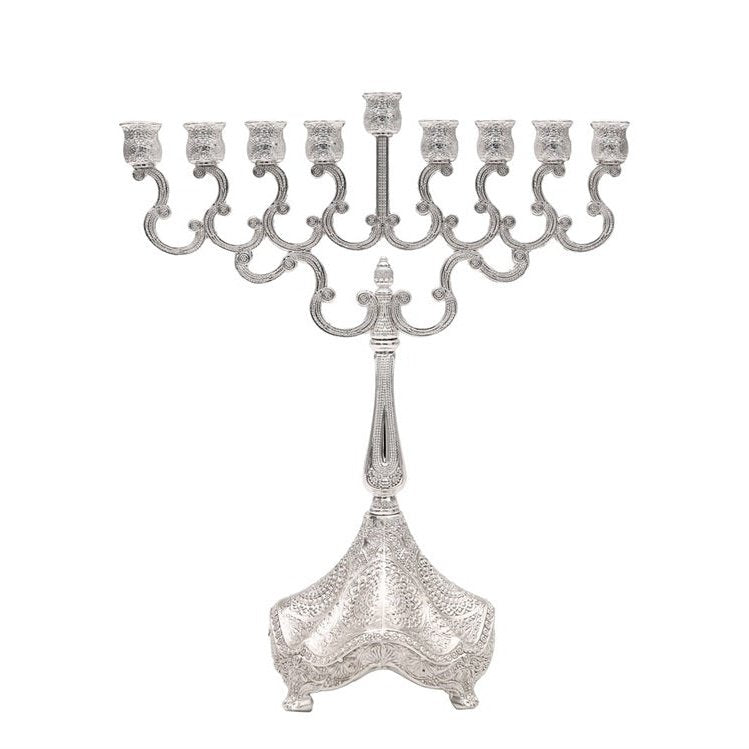 Majestic Silver Plated Filigree Menorah MN-HA120