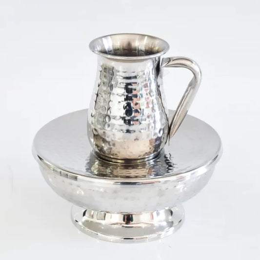 Mayim Achronim Stainless Steel Hammered Design