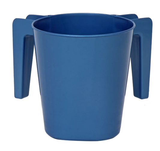 Plastic Washing Cup Metallic Blue