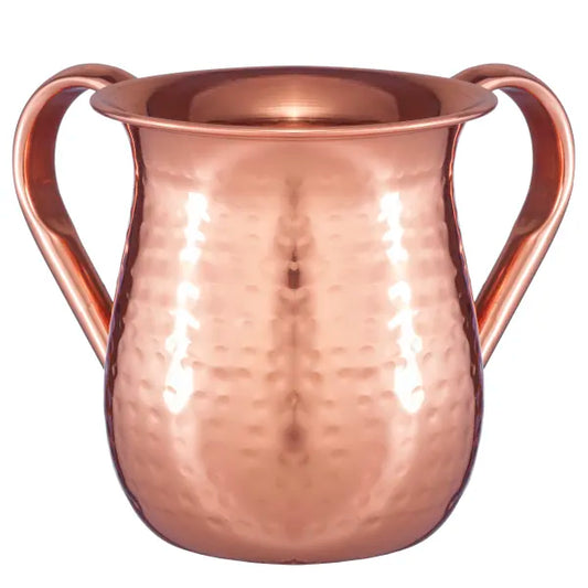Stainless Steel Washing Cup Hammered Copper Plated