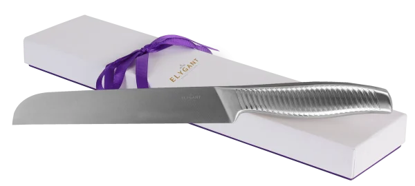 Swivel Striped Handle Knife Stainless Steel Non Serrated