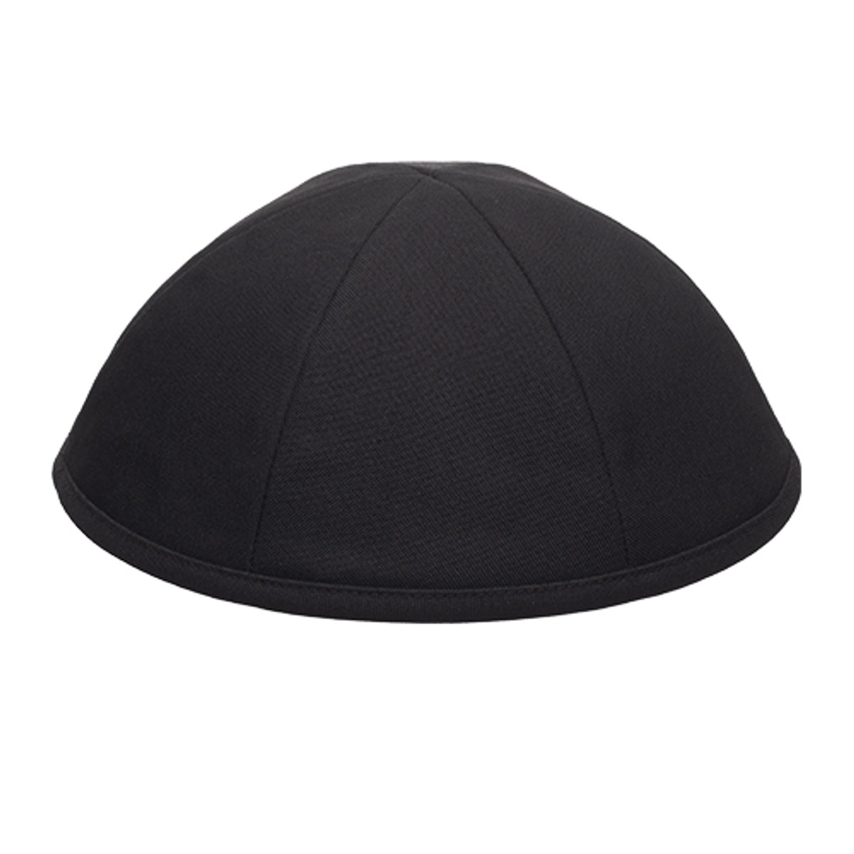 Black Terylene Kippah Size 5, Six Parts - UK15464