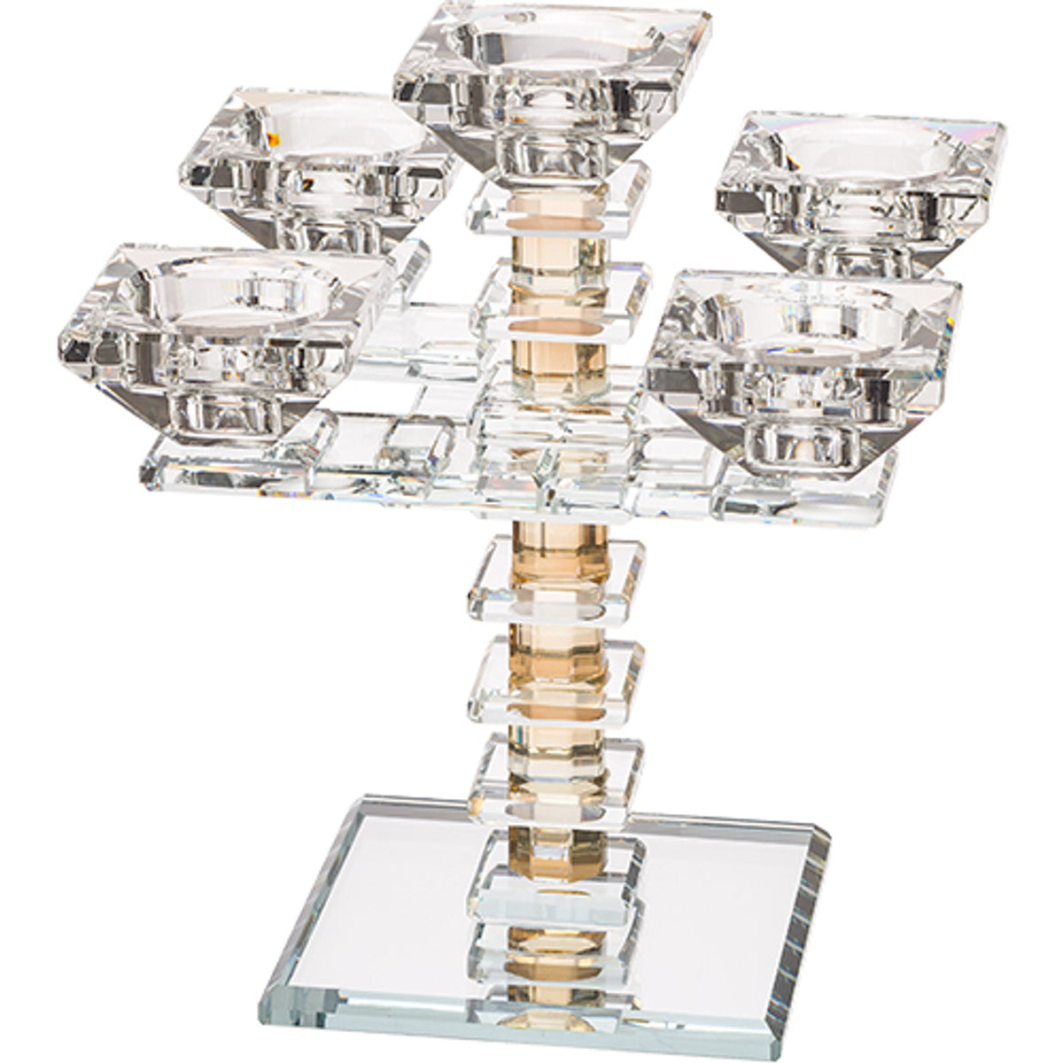 Crystal 5 Branch Candlesticks 19.5 cm - UK41631