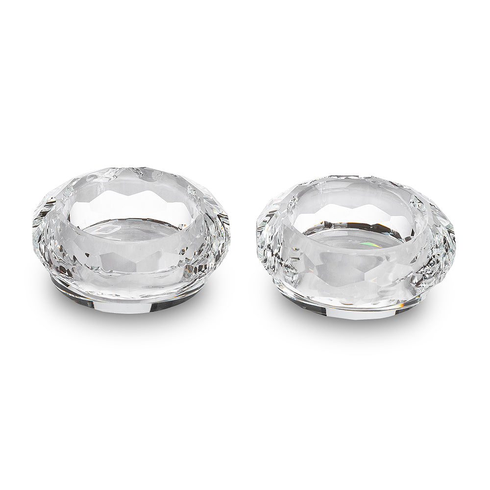 Crystal Candlesticks - Clear, 6 x 6 cm