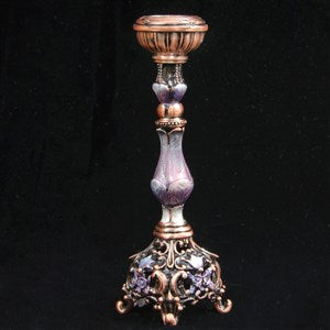 Candlestick, jeweled, 5.5" SINGLE
