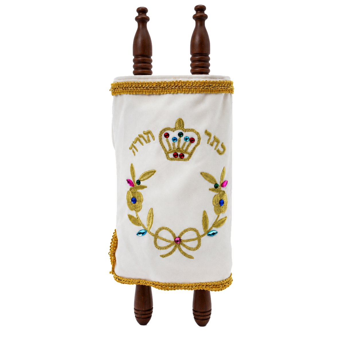 Sefer Torah with embroidered cover