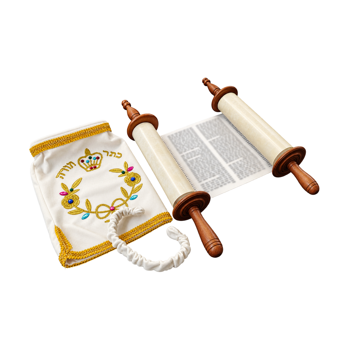 The Full Set open Torah with cover