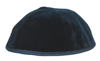 Blue Velvet 4 Part Kippah-Yarmulke-0