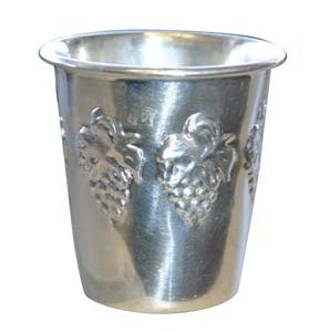 Silver Plated Kiddush Cup-Grapes-0