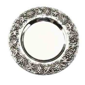 Nickel Kiddush Saucer-0