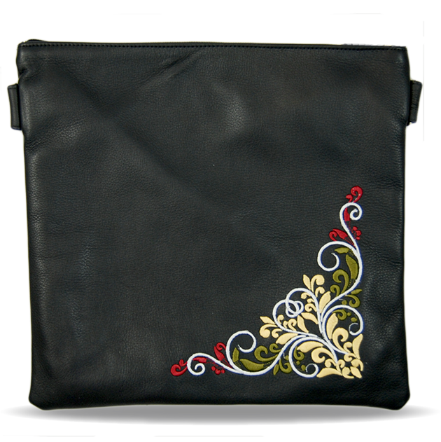 Leather Talis and Tefillin Bag 190 Black – Merkaz Stam